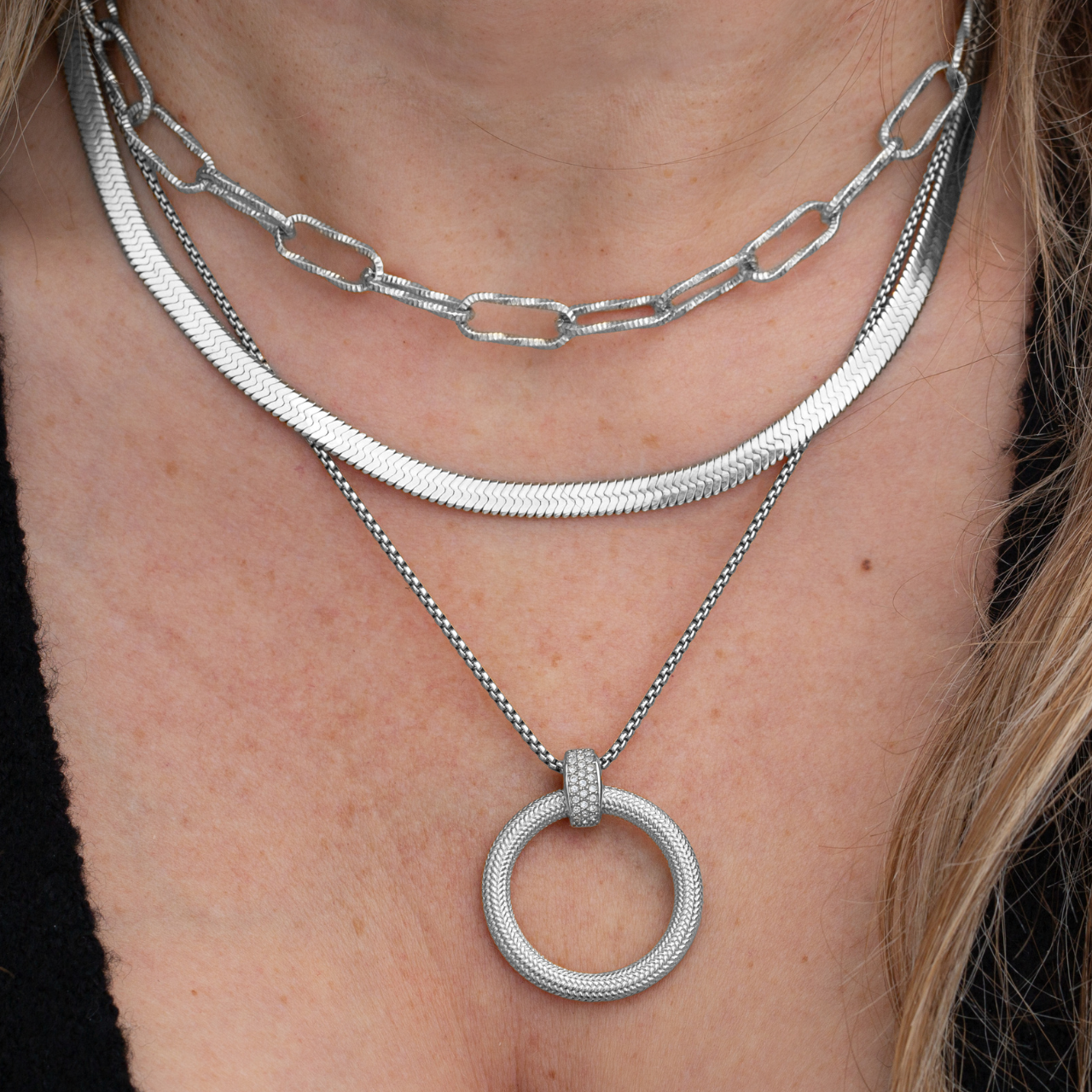 Full Circle Necklace Bundle - Silver