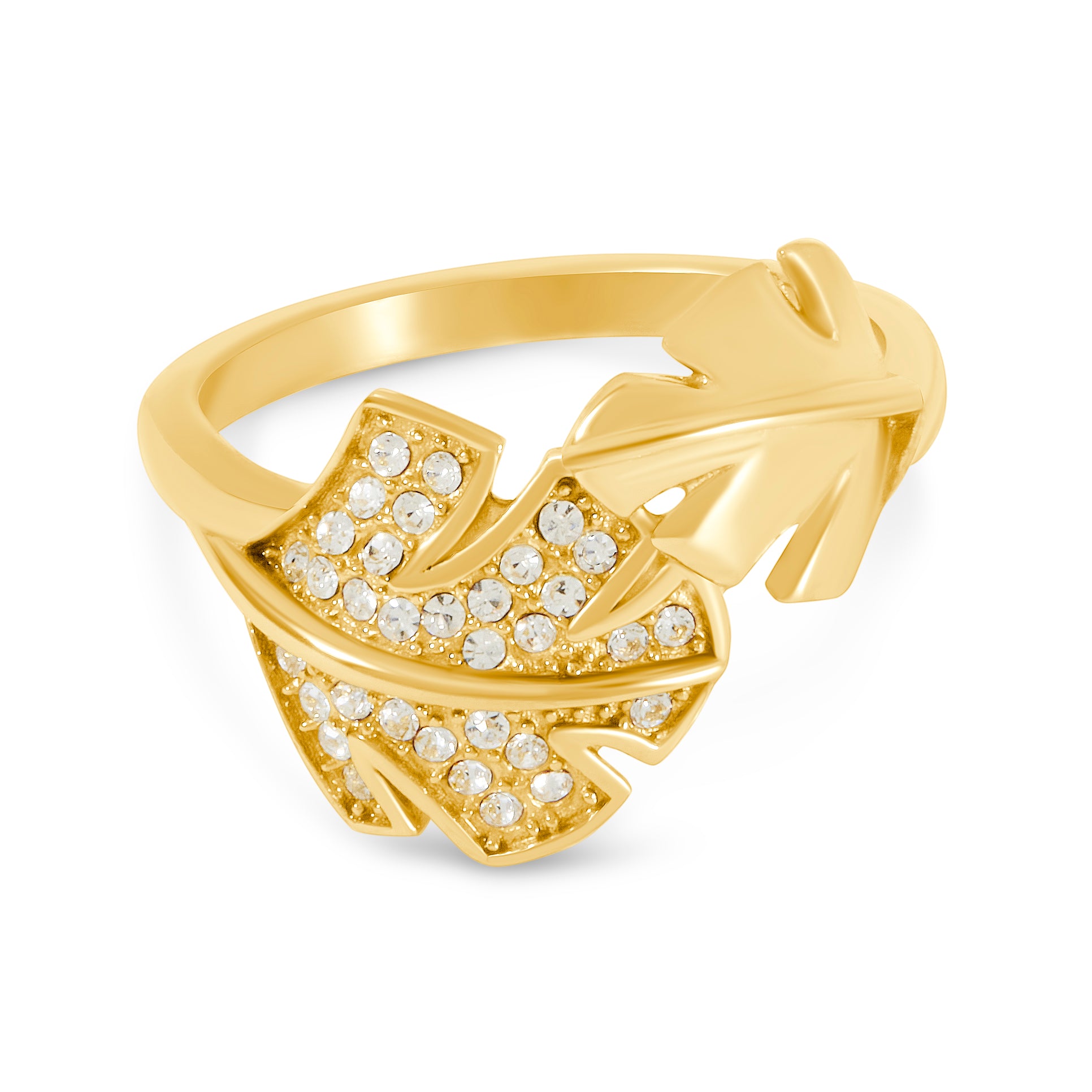 Preciosa Palm Frond Ring - Gold