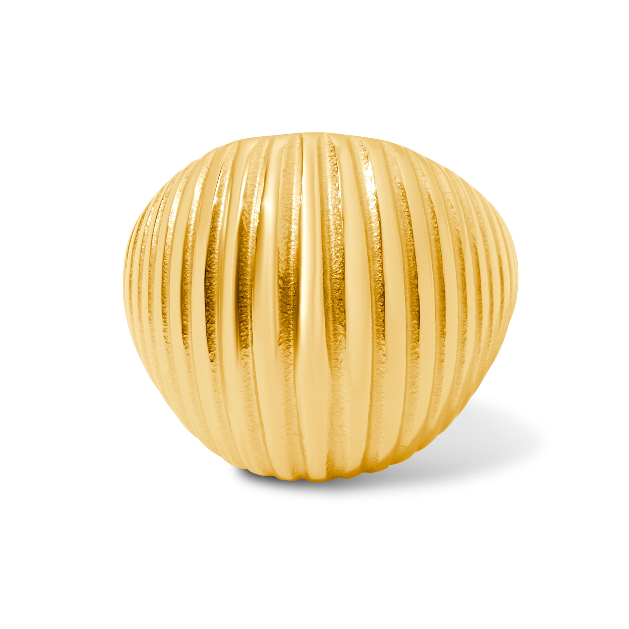 Scalloped Domed Ring Gold