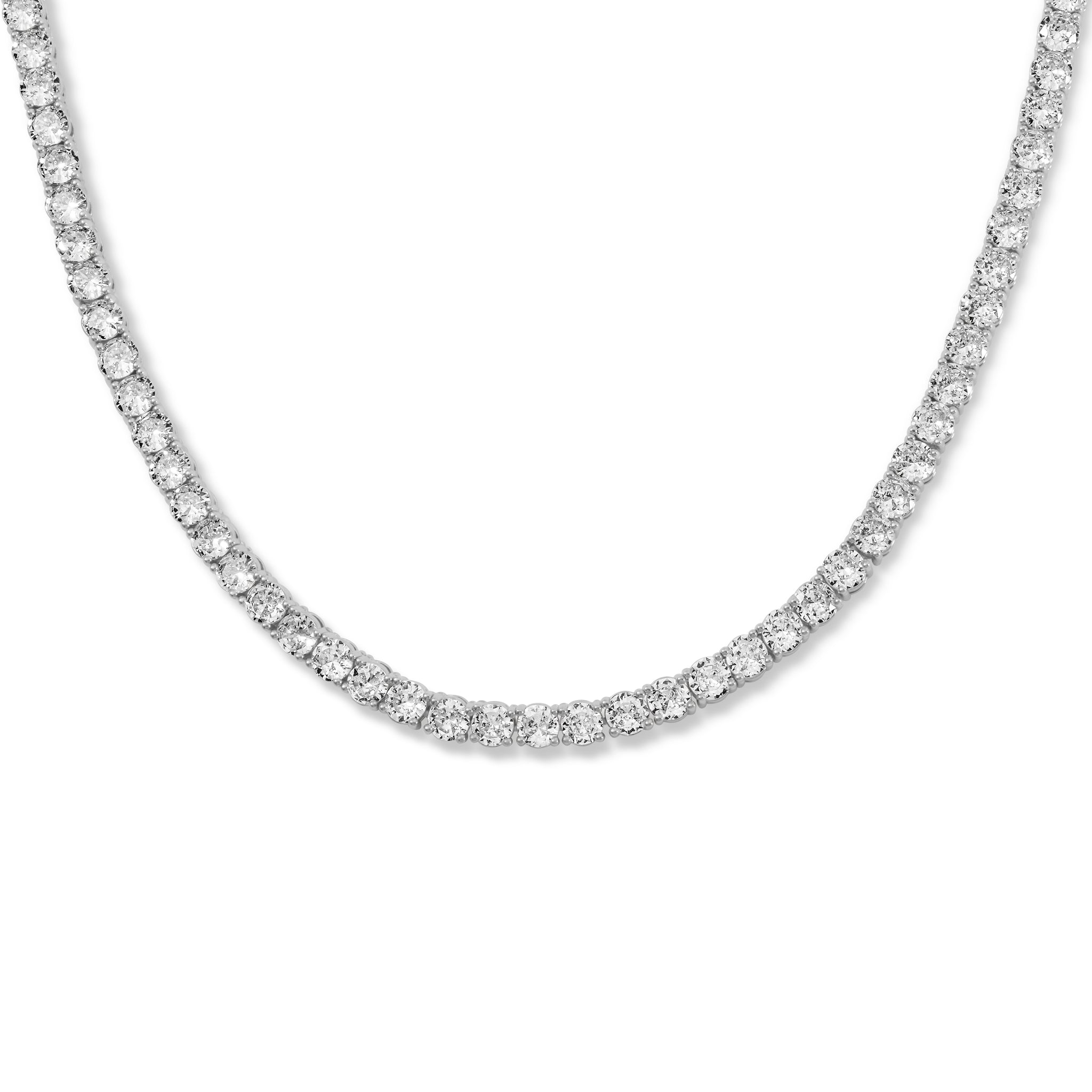 Tennis Necklace Silver