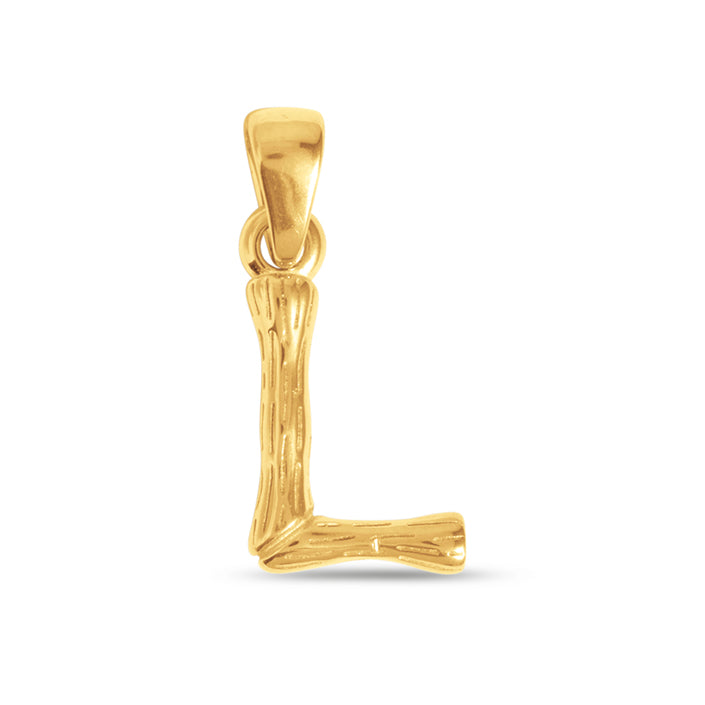 L Letter Charm - Gold