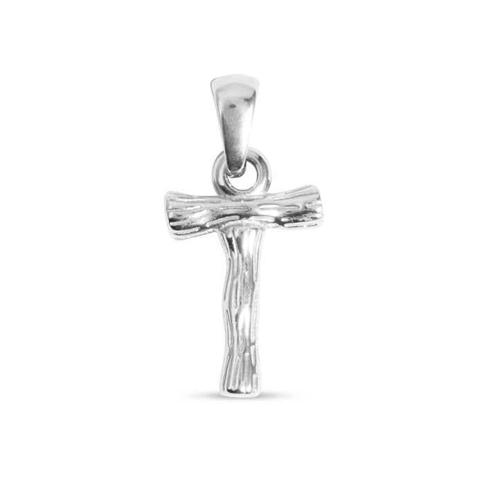 T Letter Charm - Silver