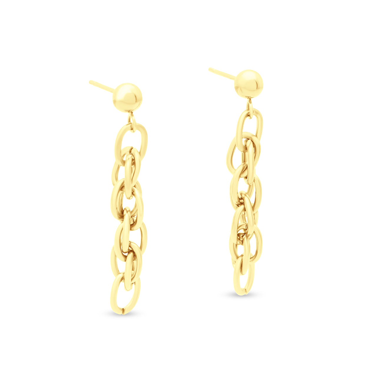 Rolo Chain Earrings Gold