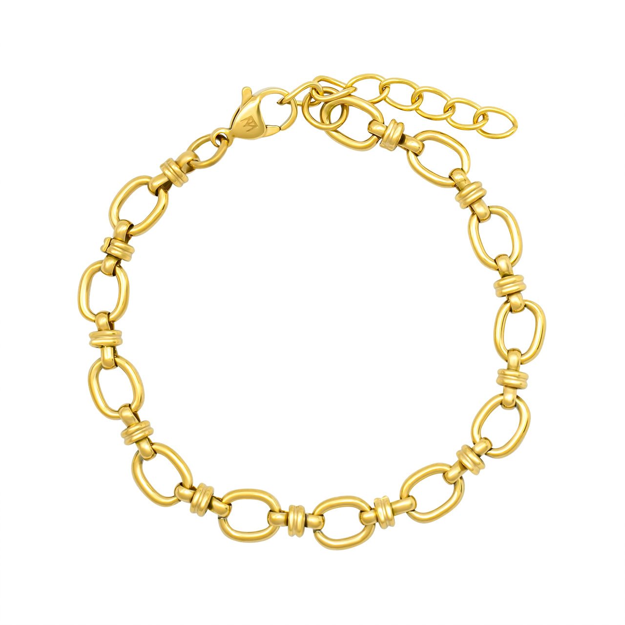 Rounded Rolo Bracelet Gold