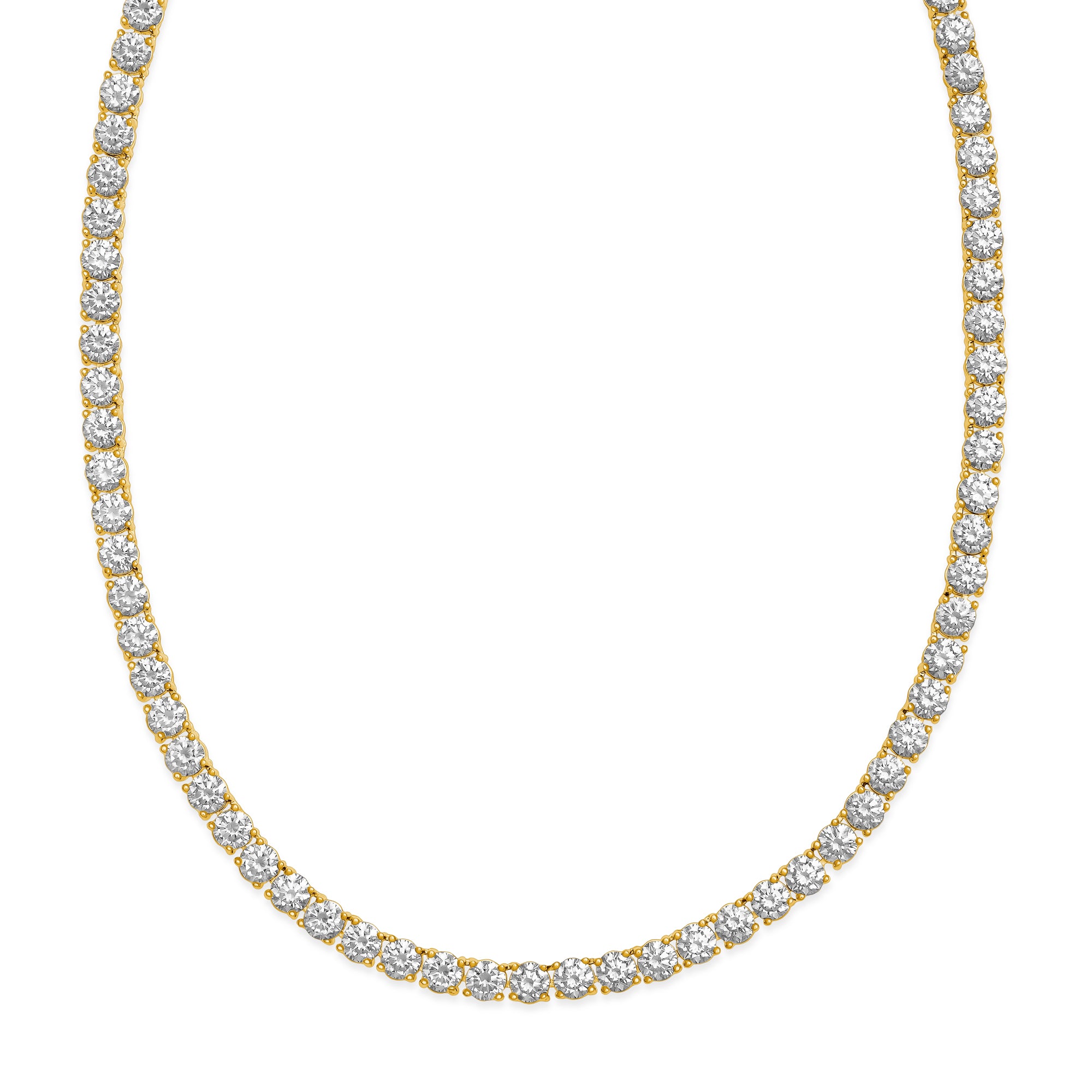 Tennis Necklace Gold