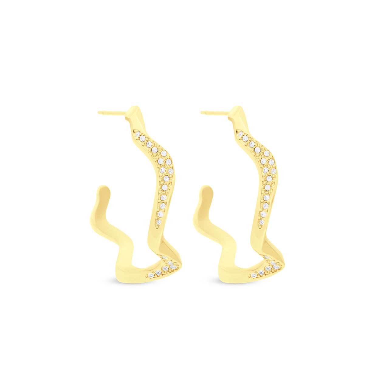 Wavelength Preciosa Earrings Gold