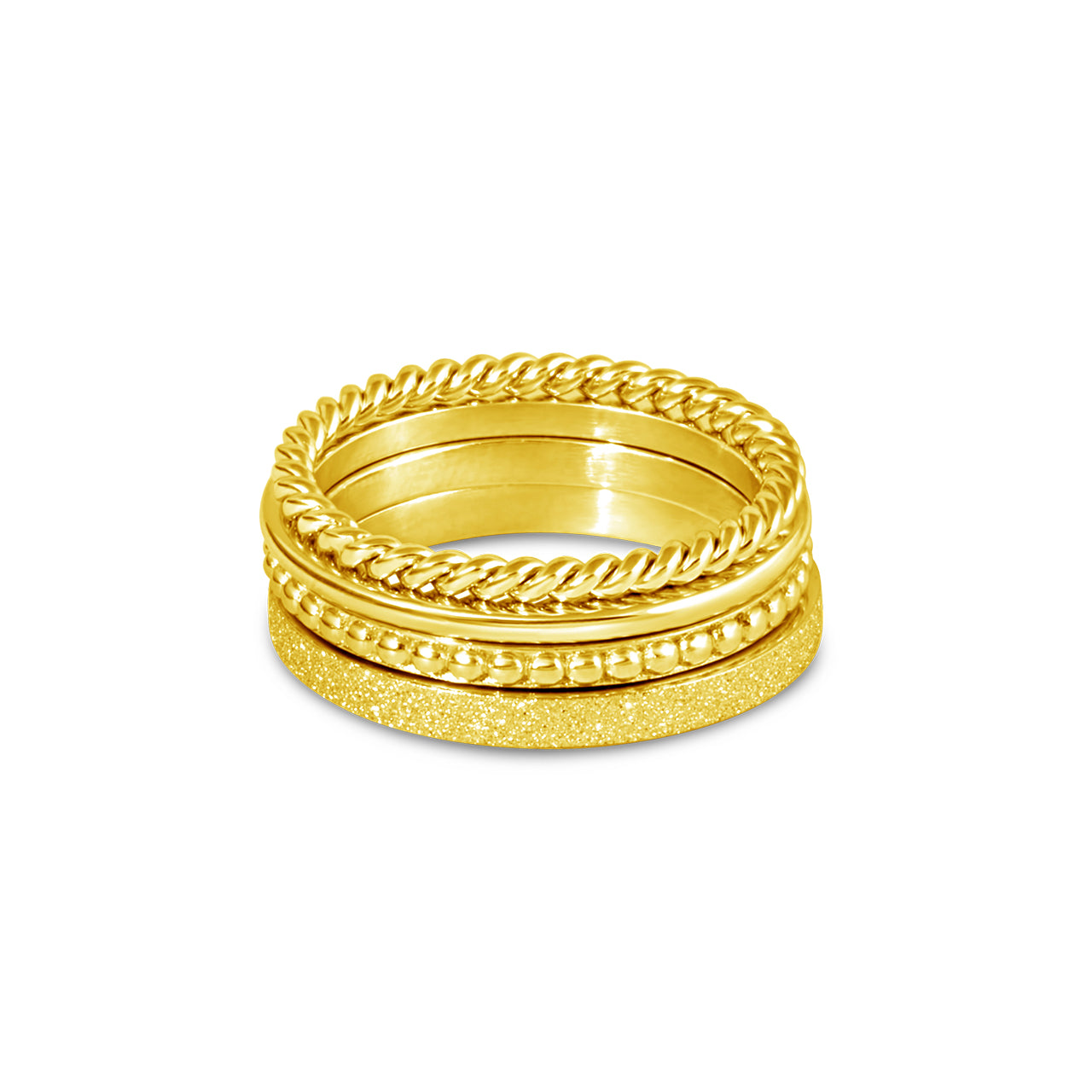 4 Ring Set Gold