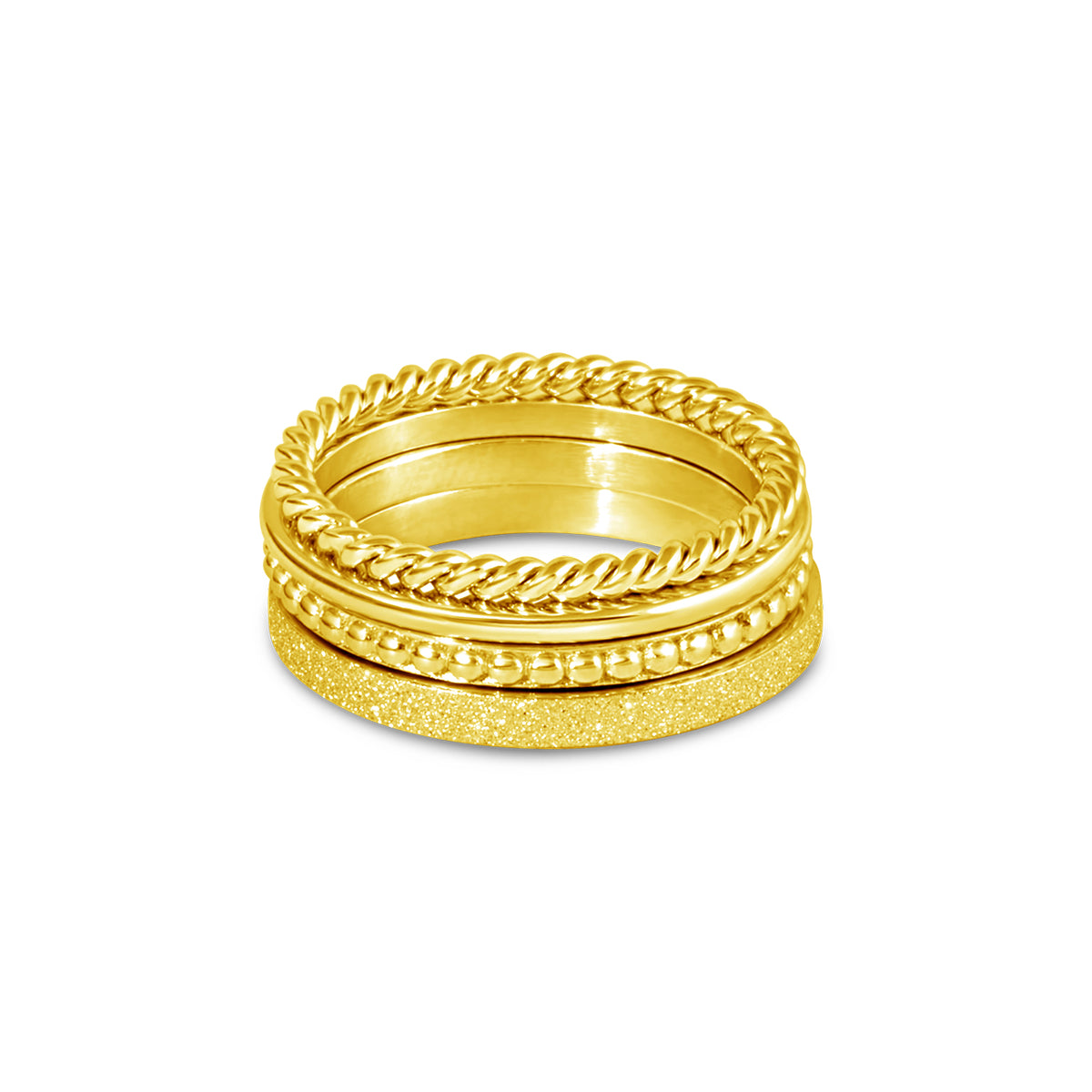 4 Ring Set Gold