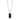 Black Onyx Rolo Necklace Silver