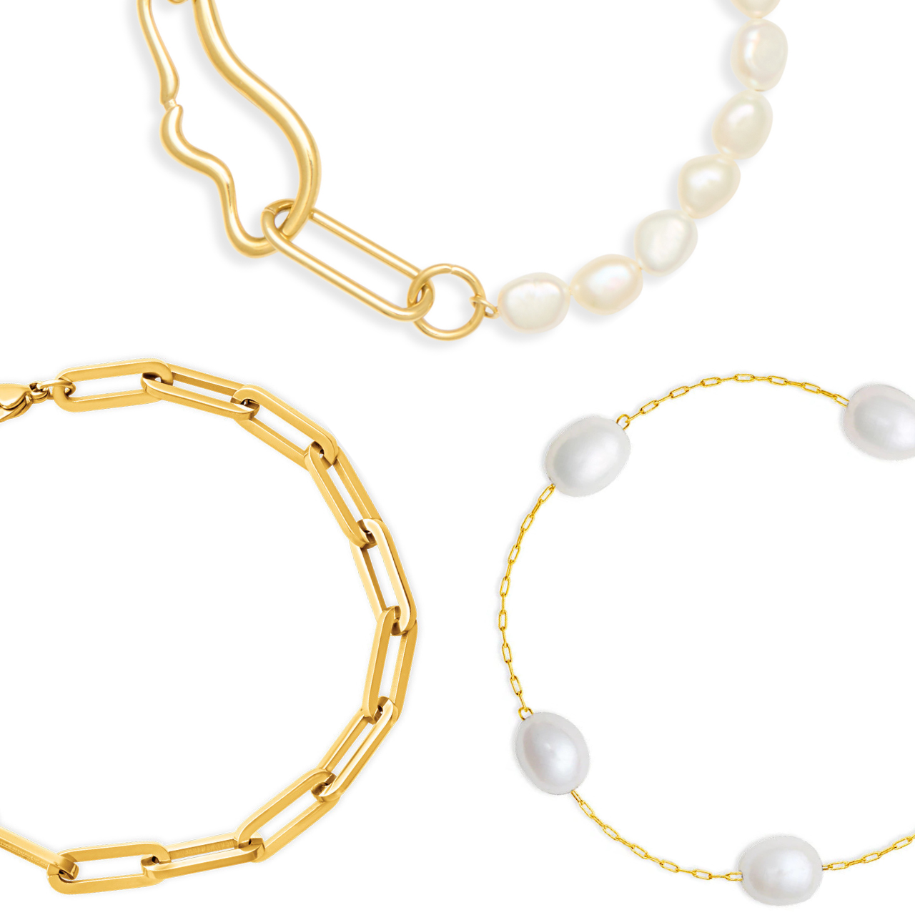 Coastal Edge Bracelet Bundle - Gold