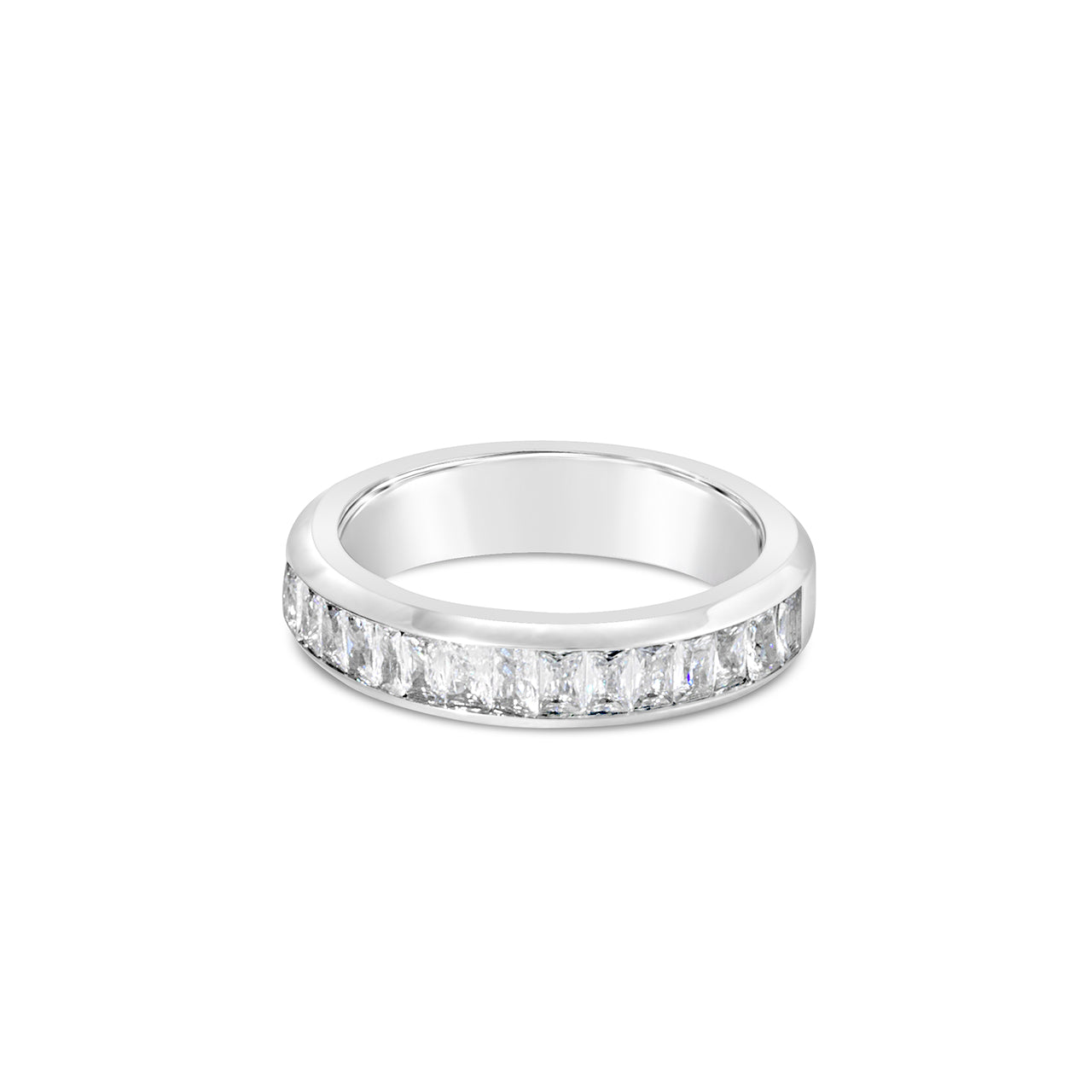 Eternity Band Ring Silver