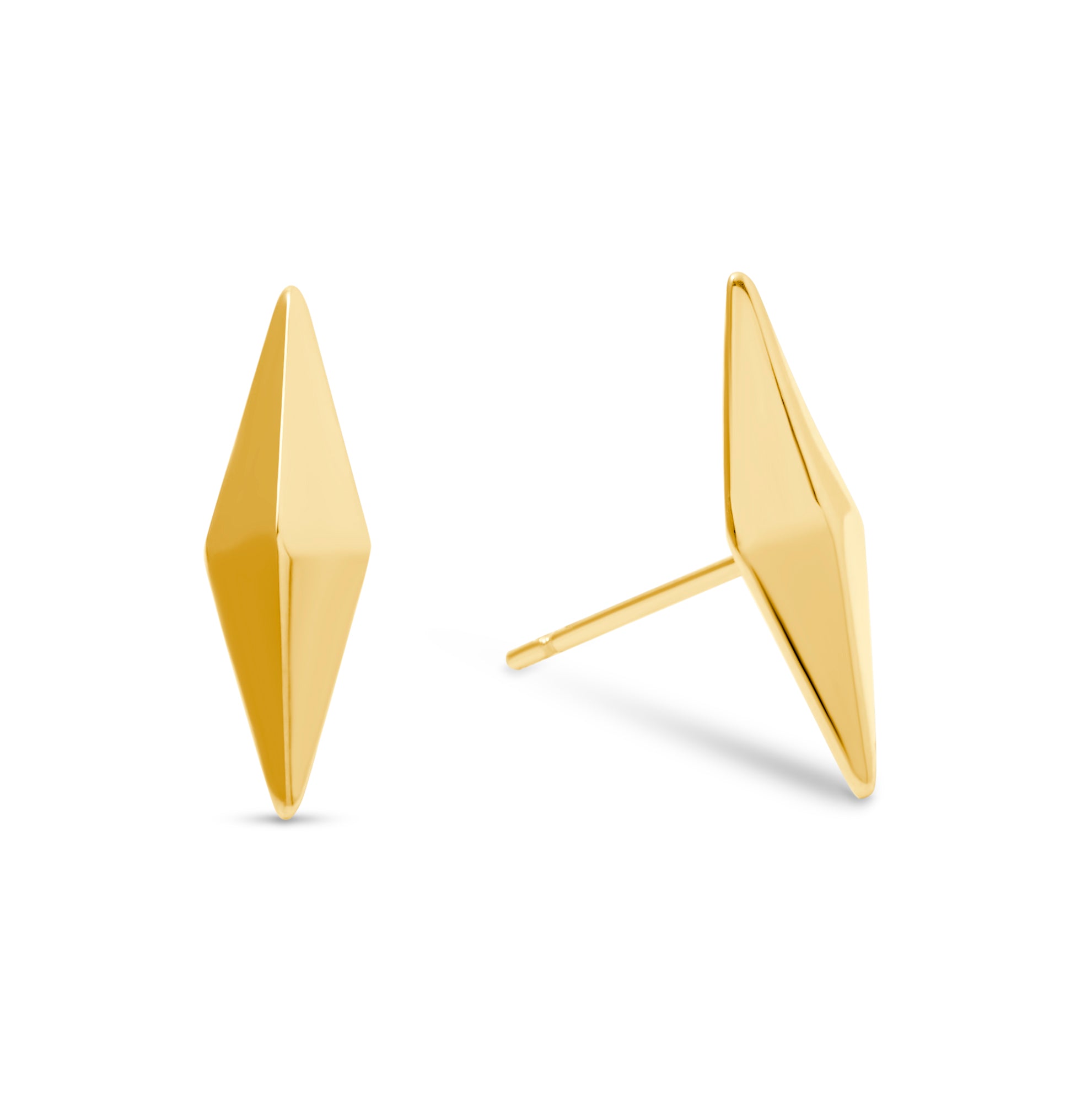 Rivet Stud Earrings - Gold