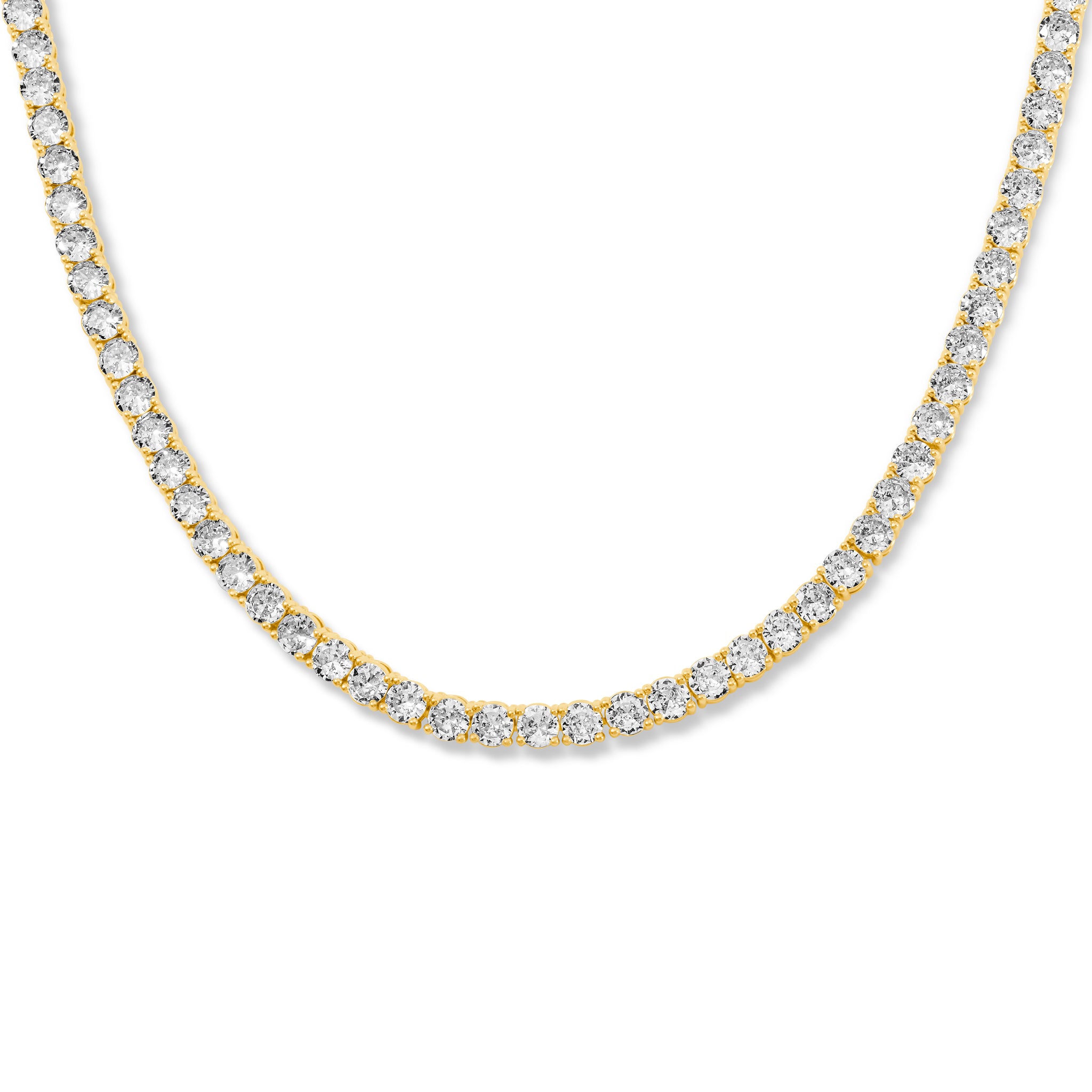 Tennis Necklace Gold