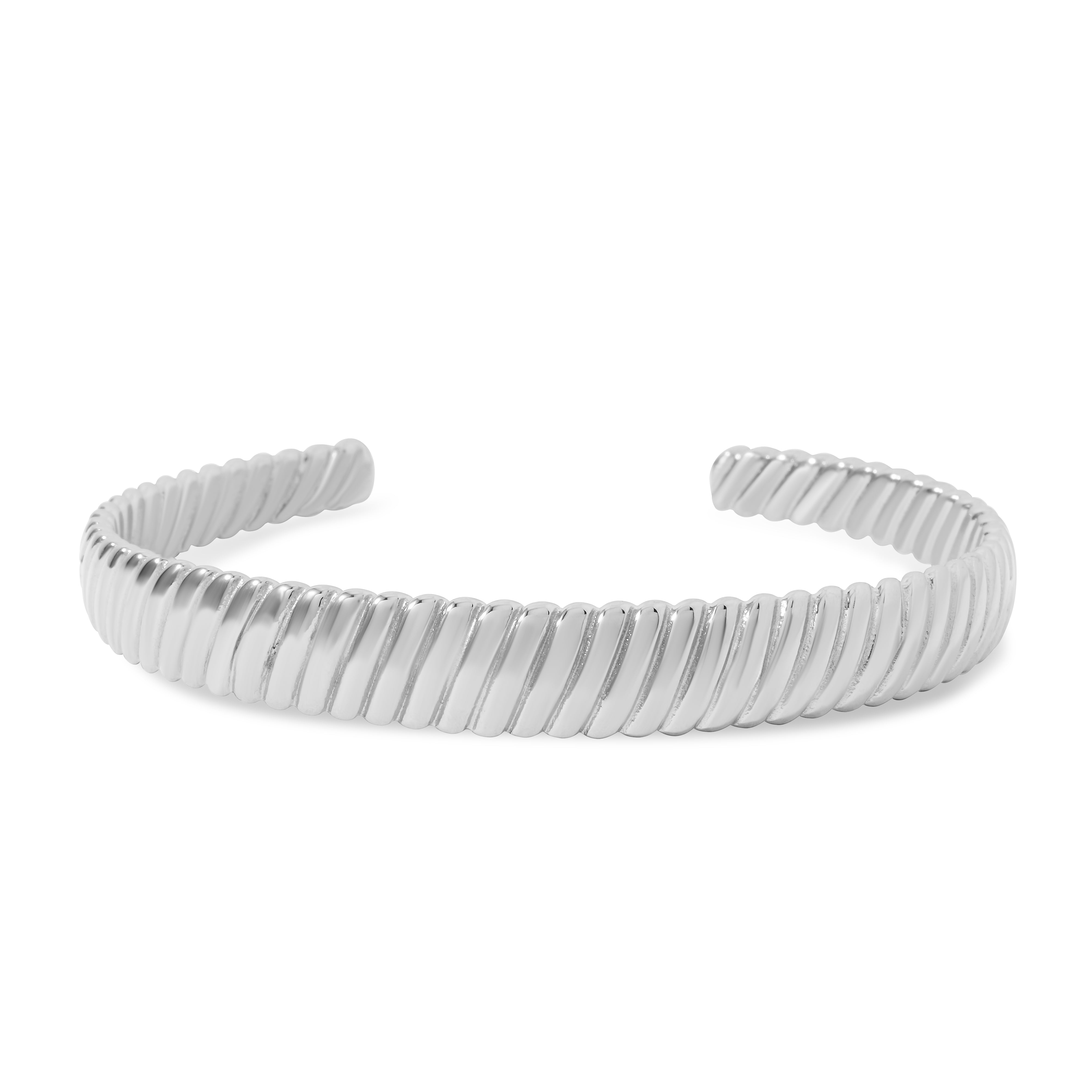 Twisted Bracelet - Thick - Silver