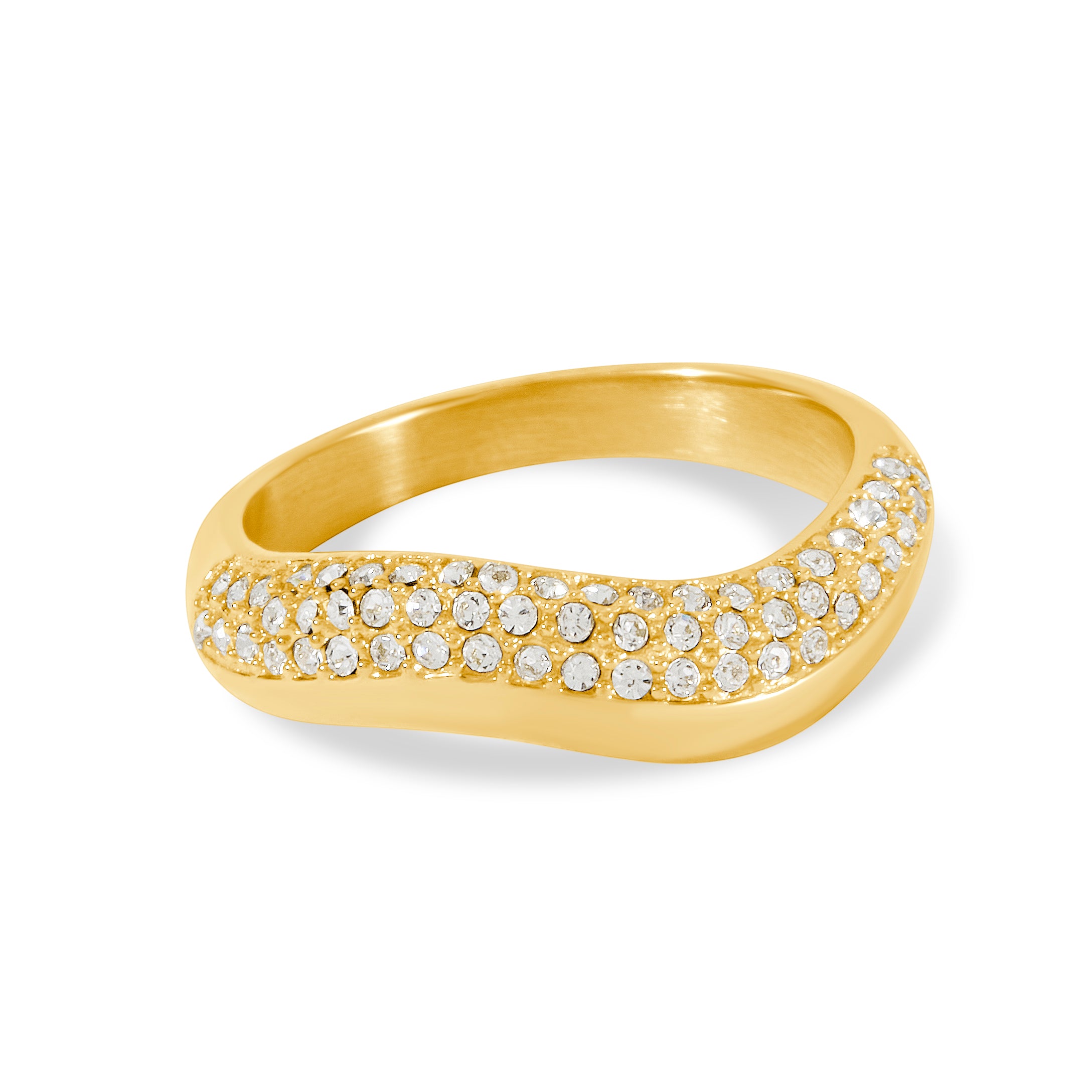 Wavelength Ring Gold