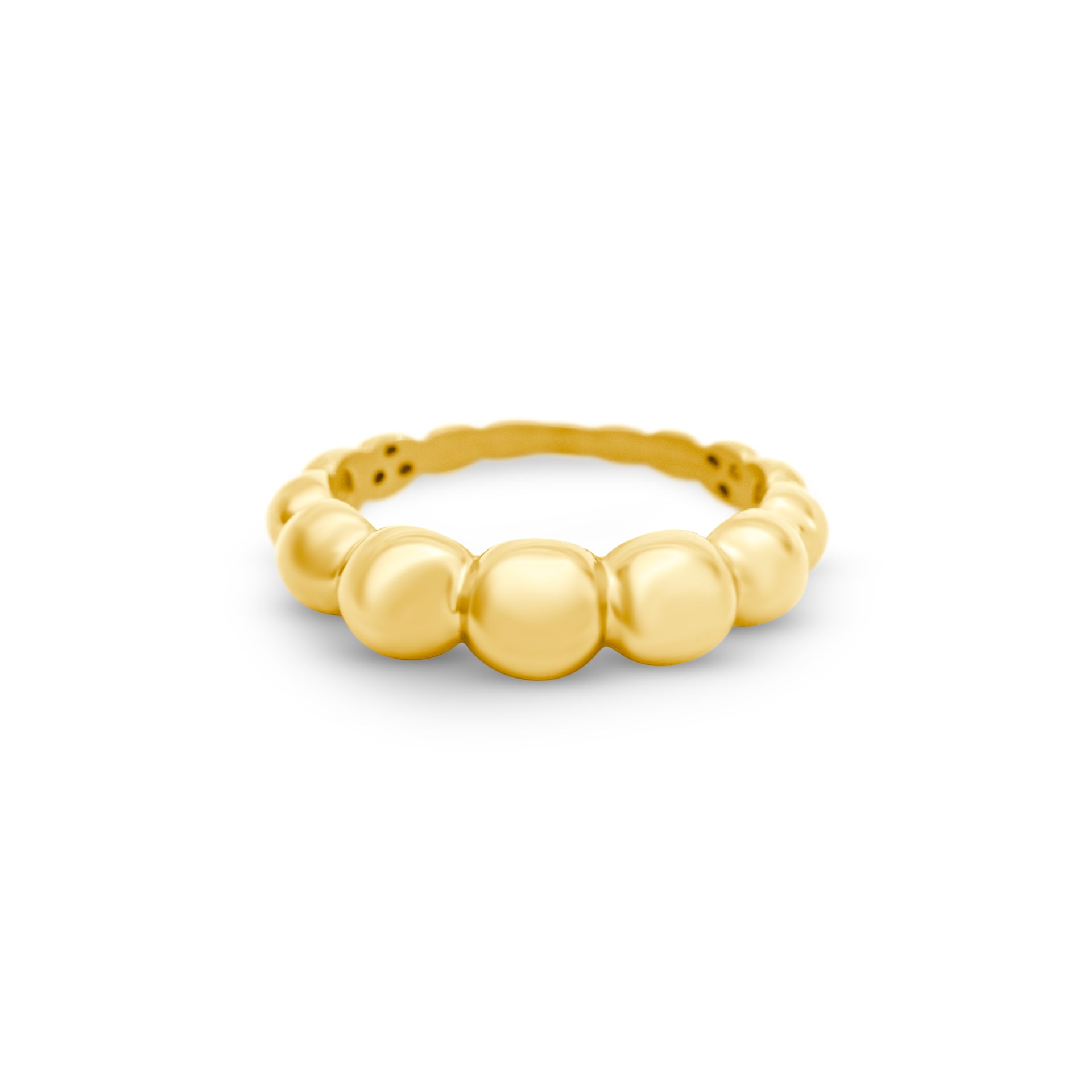 Bonded Bead Ring Gold