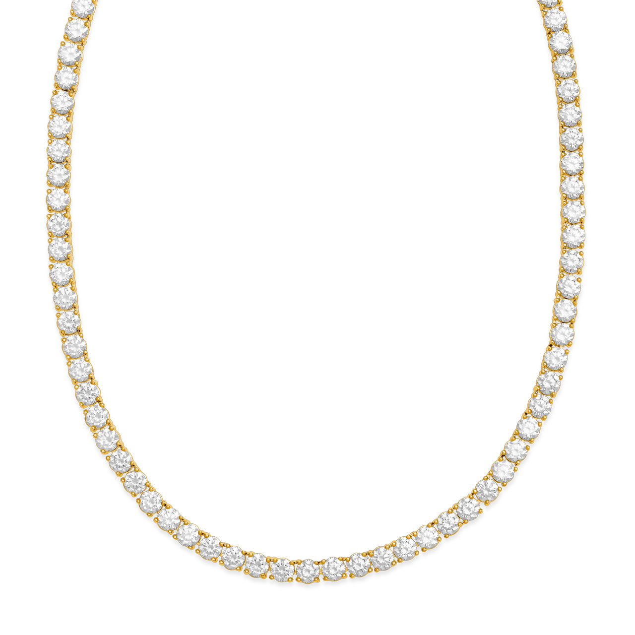 Tennis Necklace Gold