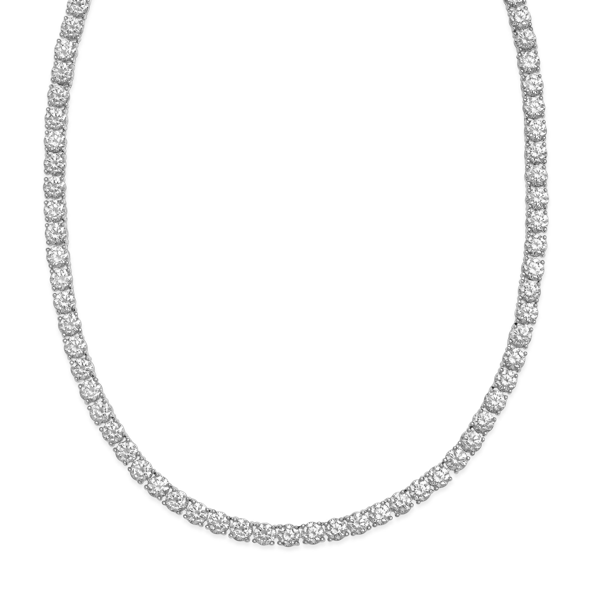 Tennis Necklace Silver