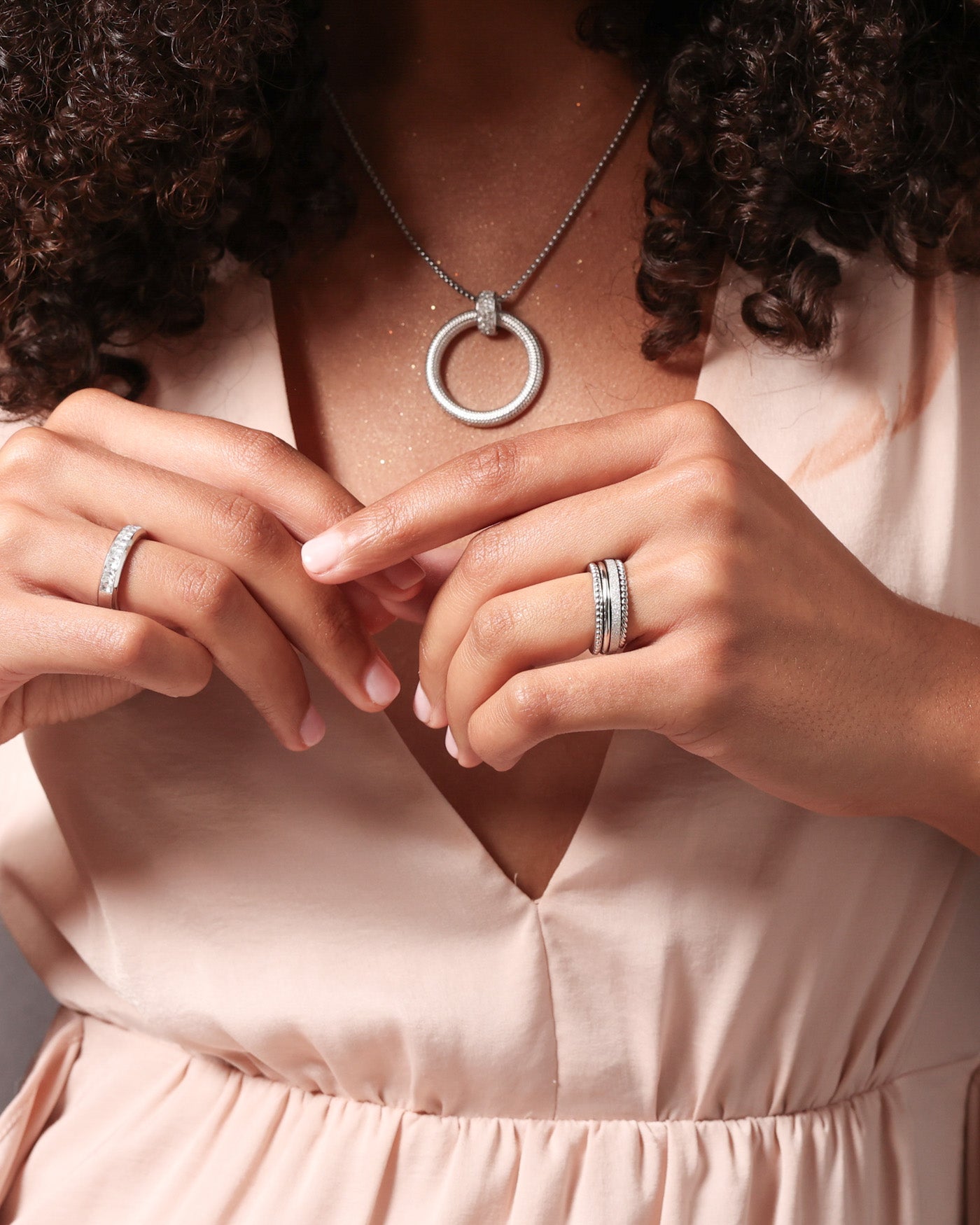4 Ring Set Silver