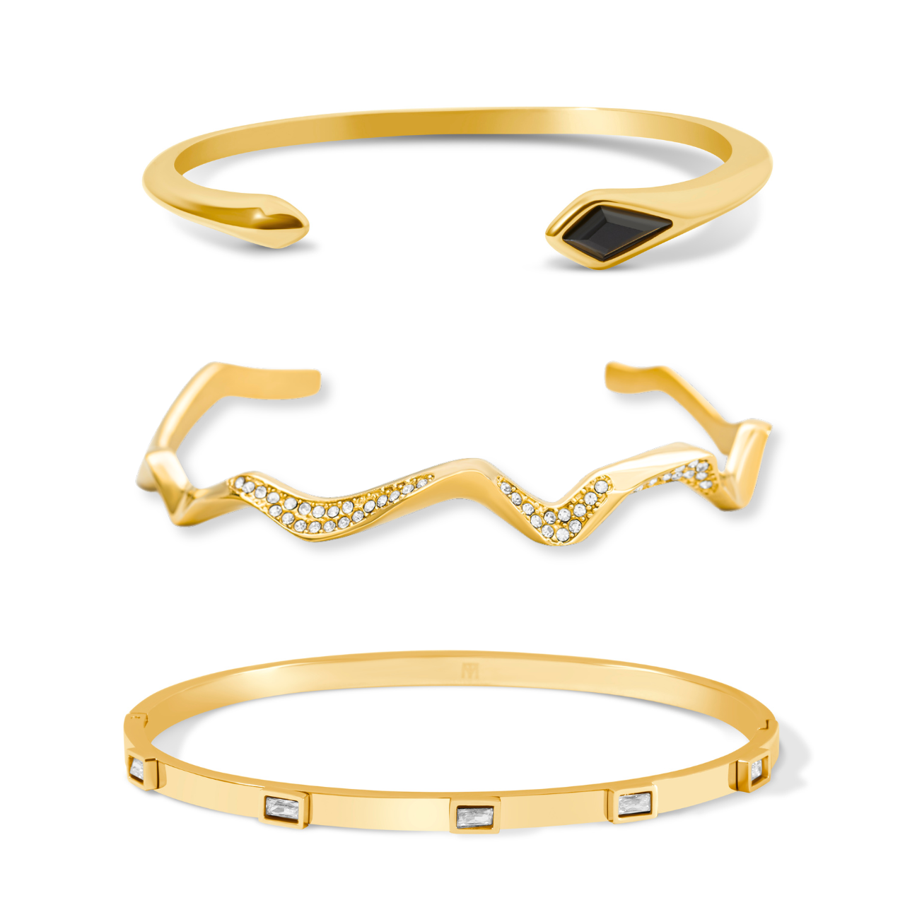 Retro Glam Bracelet Bundle - Gold