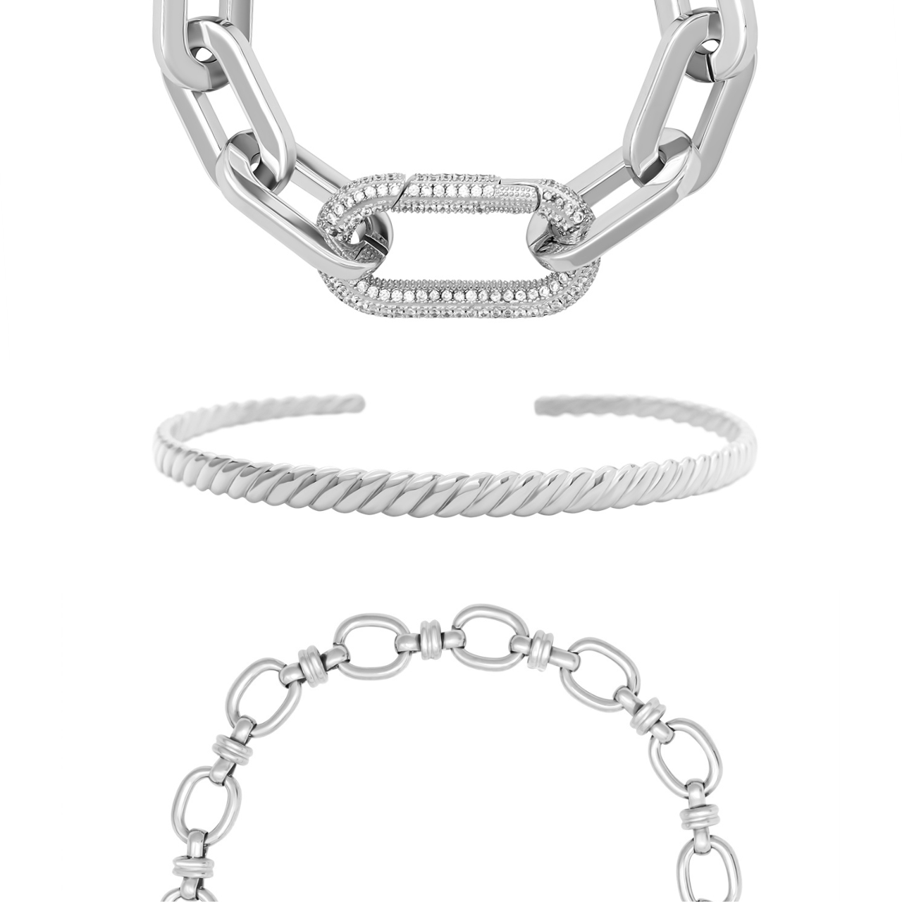 The Power Link Bracelet Bundle - Silver