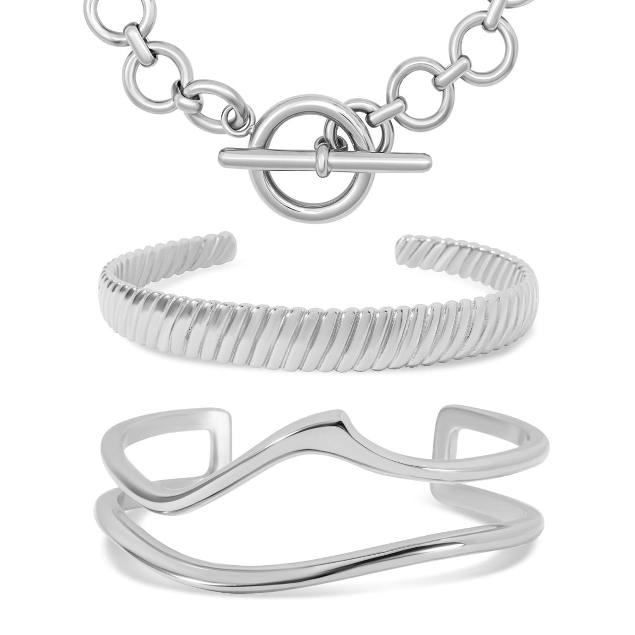 Twist & Tide Bracelet Bundle - Silver